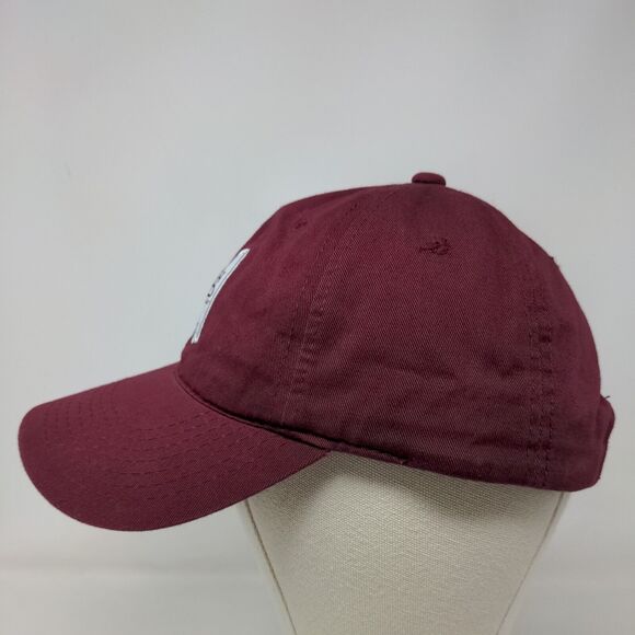 SCA Men's Slideback Hat Red OSFA Embroidered Mississippi State University Logo - Picture 3 of 7